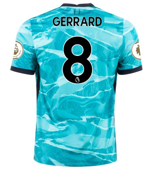 Liverpool Away Kit Soccer Jersey STEVEN GERRARD #8 2020/21